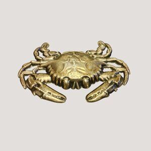Vintage Truart Sterling Silver Crab Brooch Pin